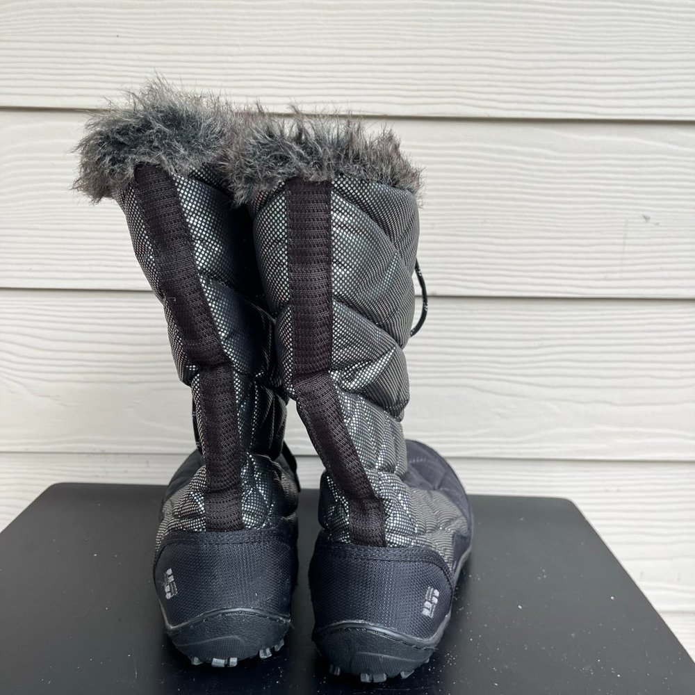 Columbia Women's Omni Heat Black Waterproof Quitled Winter Black Bloots Size 10 - Picture 6 of 11